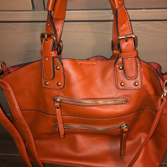 Aldo Orange/brown Shoulder purse - Picture 3 of 4